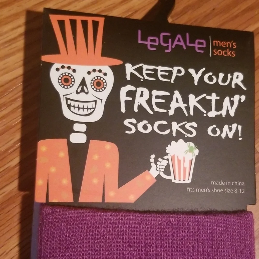 Le gale Halloween sugar skull‎ socks new